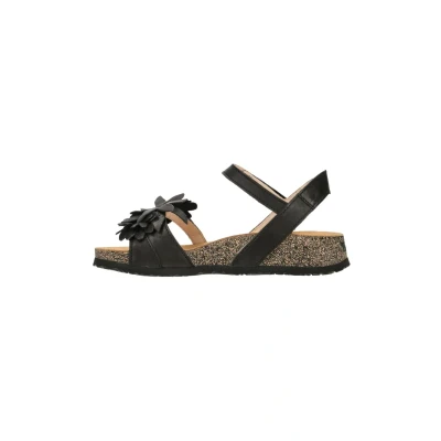 Afbeelding van Think! KOAK Riemchen Sandalen met sleehak, Dames, Maat: 39, Black Leer