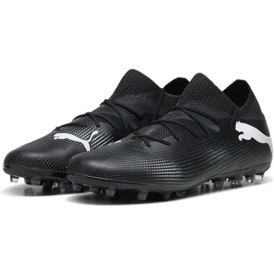 Afbeelding van puma Future 7 Match MG Voetbalschoenen met kunststof noppen, Heren, Maat: 44, black white Kunststof/ textiel