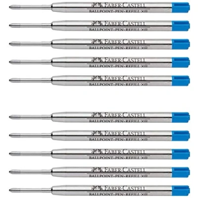 Afbeelding van Faber Castell Balpenvulling (10 stuks, extra breed blauw)