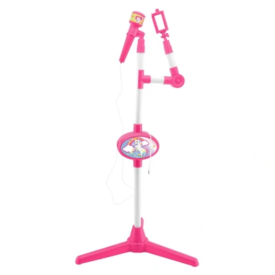 Afbeelding van Lexibook, Eenhoorn, Microfoon met luidspreker en verlichtingsstandaard, extra aansluiting voor muziek, roze/wit, S150UNI