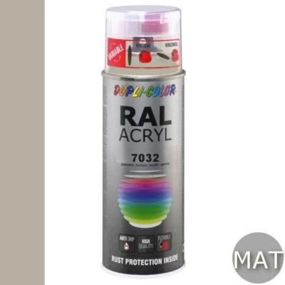 Afbeelding van dupli color ral acryl mat 7032 kiezel grijs 402326 400 ml