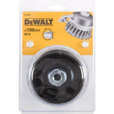 Afbeelding van DeWalt Accessoires Komborstel getordeerd slijper 100x24mm M14 DT3501 QZ