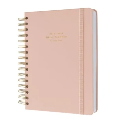 Afbeelding van Kokonote A5 Academic Diary 2025 2026 Page A Day Glossy Pink Planner With Stickers, Student Essentials For University, Back To School Supplies
