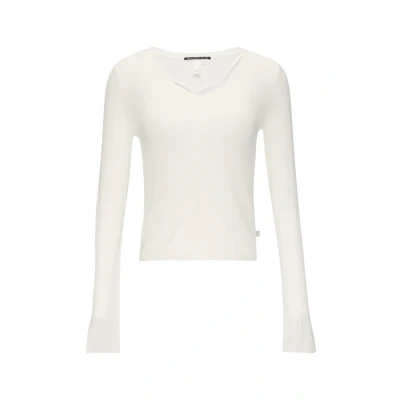 Afbeelding van QS Trui, Dames, Maat: Large, Creme
