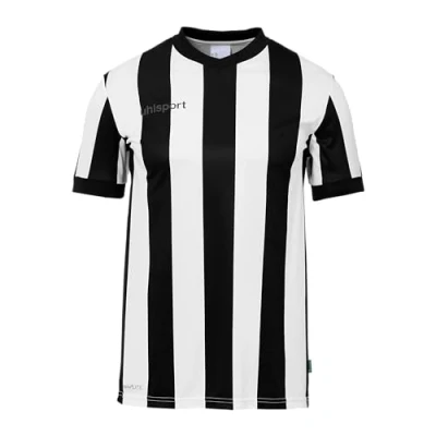 Afbeelding van Uhlsport Stripe 2.0 Shirt Korte Mouw Kinderen Zwart / Wit Maat: 140