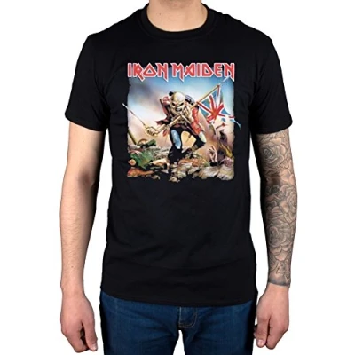 Afbeelding van Iron Maiden Trooper Heren T shirt M Zwart