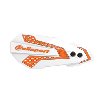 Afbeelding van POLISPORT 8308200004 Handkappen MX FLOW 1 Style bevestigingspunt van kunststof inclusief montagekit compatibel met motorfietsen KTM, GAS GAS, Husqvarna, Sherco in kleur wit/zwart