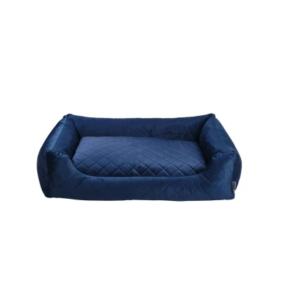 Afbeelding van Hondenmand Lobbes Lux Kobalt 100x70x28 cm