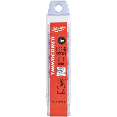 Afbeelding van Metaalboor Hss G Thunderweb 7,1 X 109 Mm (5 Stuks)