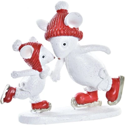 Afbeelding van Kerstversiering DKD Home Decor Muis Hars (9,5 x 3,5 9 cm)