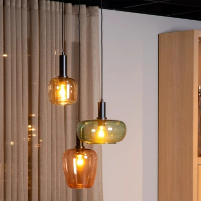Afbeelding van Lucide ILONA Hanglamp 3xE27 Zwart