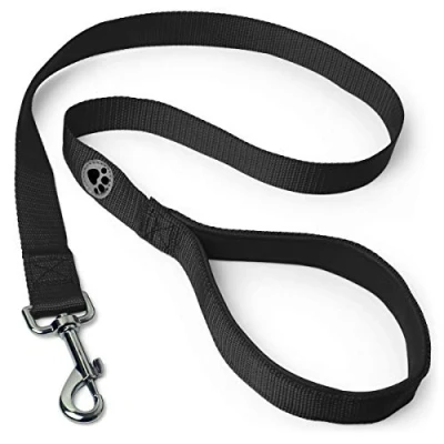 Afbeelding van iGadgitz Home U7155 gewatteerde hondenriem, hondenriem zwart 100cm (1m) 3ft 4&quot;