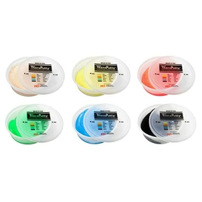 Afbeelding van CanDo TheraPutty Kneeddeeg 113 g set van 6 (verschillende kleuren), verschillende