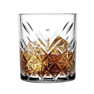 Afbeelding van Pasabahce 52790 whiskyglas, Tumbler Timeless in kristaldesign, hoogte 9,6 cm, 345 ml, 6 stuks, retro design