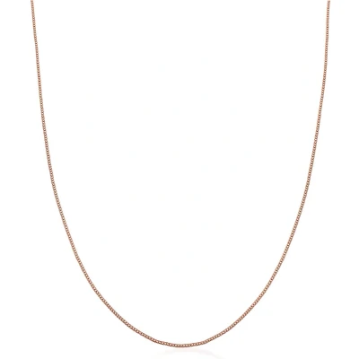 Afbeelding van Elli Basic BOX Chain Ketting Rose goldcoloured, Dames, Maat: 45, gold coloured