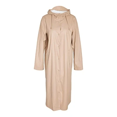Afbeelding van Noisy may Dames Nmsky L/S X Long A lijn Raincoat Noos regenjas, Nomad, XS