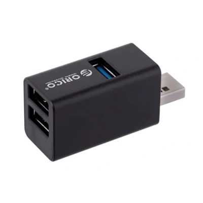 Afbeelding van Orico Mini Hub USB 3.1 3 poorten zonder kabel aluminium