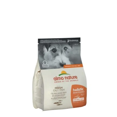 Afbeelding van almo nature Holistic Hondenvoer klein met vetvis en rijst (2 kg)