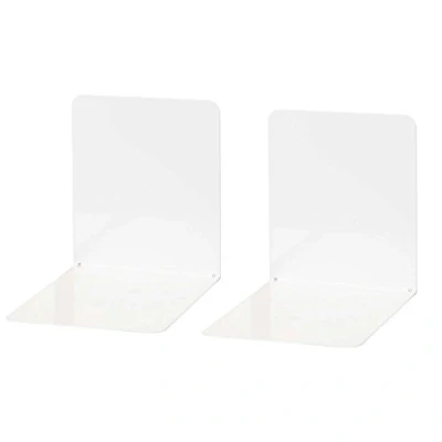Afbeelding van Wedo 1021100 boekensteun (van metaal, brede uitvoering, 14 x 12 cm) 2 stuks, wit