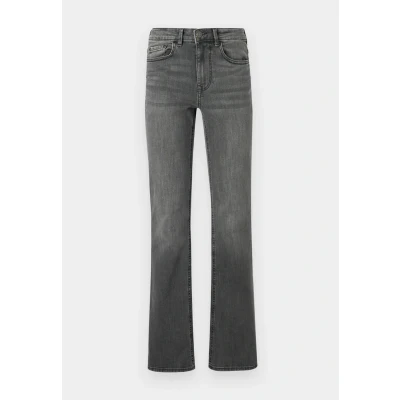 Afbeelding van Vero Moda Vmflash Flared Pocket Jeans, Dames, Maat: XLx30, Dark grey denim
