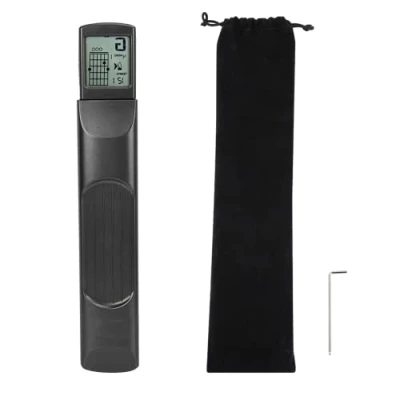 Afbeelding van Mini Gitaar Akkoord Trainer, 6 Frets Pocket Oefentool Draagbaar Hals met Draaibaar Kaartscherm, Metronoom Functies Trainer Cadeau voor Beginner