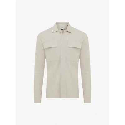 Afbeelding van Gentiluomo Overshirt Linen Stretch Heren
