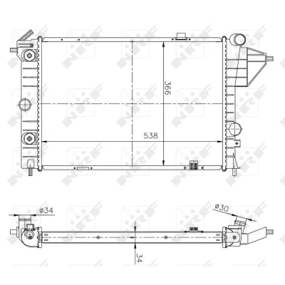 Afbeelding van Radiateur NRF 513508A