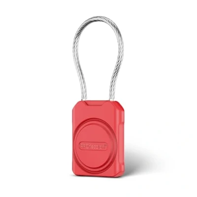 Afbeelding van PROfezzion Airtag houder met draadkabel, beschermende hoes, krasbestendig en waterdicht, IPX8, volledige afdekking voor koffer, huisdierhalsband, autosleutels, kinderrugzak, bagage enz. (rood)