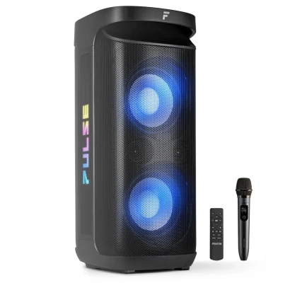 Afbeelding van Fenton Pulse200 Party speaker box met LED’s en oplaadbare accu