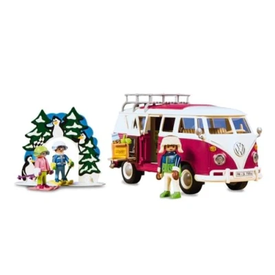 Afbeelding van PLAYMOBIL 71814, Volkswagen T1 Camping Bus Netto Winter Edition II, 2024, 79 delen, 5 99 jaar