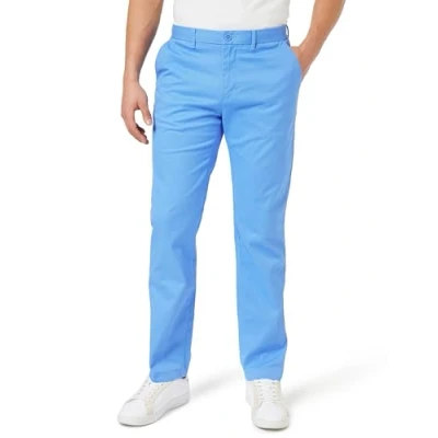 Afbeelding van Tommy Hilfiger Heren Chino Denton 1985 Pima Katoen Geweven Broek, Blauw, 40W/34L, Blauwe spreuk, 40W / 34L