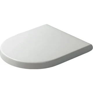 Afbeelding van Duravit Starck 3 Vital WC zitting 41.6x37.1x4.6cm Kunststof wit Glanzend