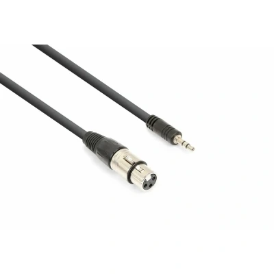 Afbeelding van Vonyx audiokabel XLR (v) naar 3.5mm stereo jack 0.5 meter