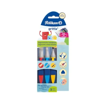 Afbeelding van Pelikan 700726 Griffix set 3 synthetische penselen GPI/3T/3/B + penseelband