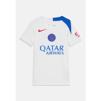 Afbeelding van NIKE psg y nk df strk ss top k 3r Replica voetbal trainingshirt korte mouw jongens Wit