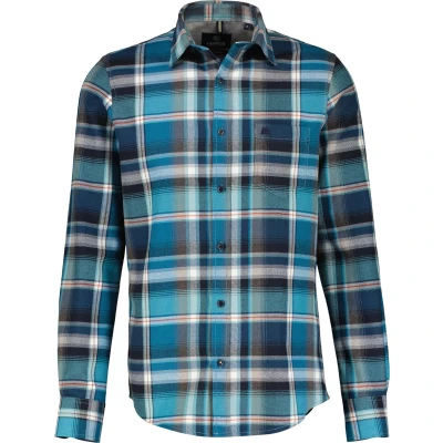 Afbeelding van Lerros Lange mouw overhemd Heren XL 420 MINERAL BLUE Katoen 24N1070