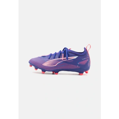Afbeelding van Puma Ultra 5 PRO FG/AG JR Unisex Voetbalschoenen met kunststof noppen voor kinderen, Maat: 32, Lapis lazuli/white/sunset glow Textiel/ synthetisch