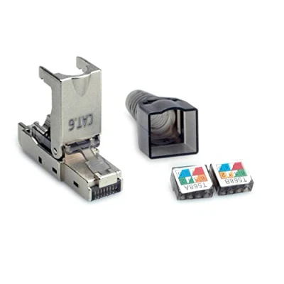 Afbeelding van Value op locatie monteerbare RJ 45 stekker Cat.6 (klasse E), STP 26.99.0371 Zilver (metallic) 1 stuk(s)