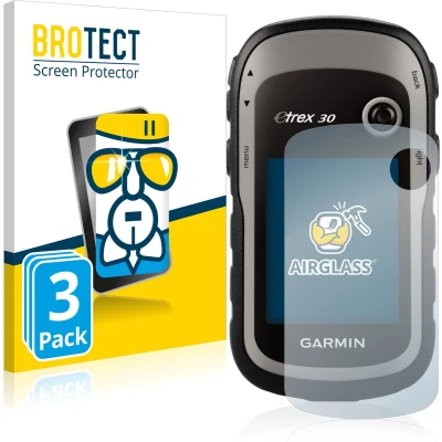 Afbeelding van BROTECT Screenprotector voor Garmin eTrex 30 Folie Beschermfolie Beschermglas transparant (3 Stuks)