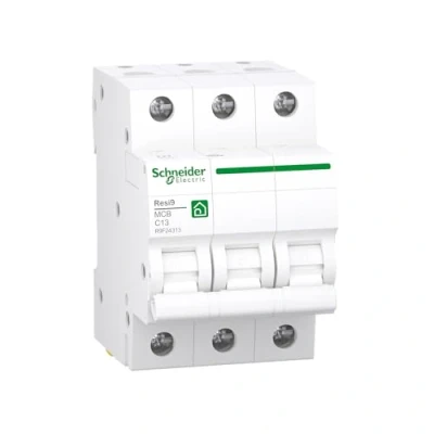 Afbeelding van Schneider Electric R9F24313 stroomonderbreker Resi9 3P, 13 A, C karakteristiek, 6kA