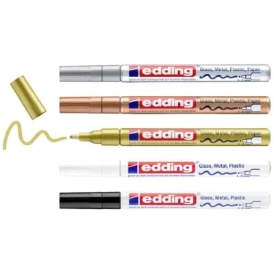 Afbeelding van edding Glanslakmarkers 5 st meerkleurig 751