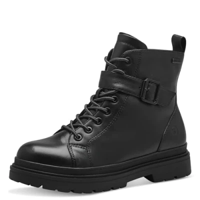 Afbeelding van Tamaris Snowboots, Dames, Maat: 37, Black nappa Leer/ synthetisch