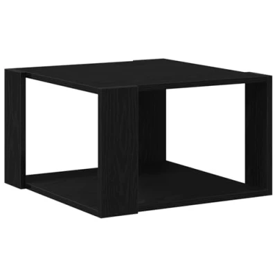 Afbeelding van vidaXL Salontafel Zwart eiken Bewerkt hout 85 x 55 31 cm Stevig