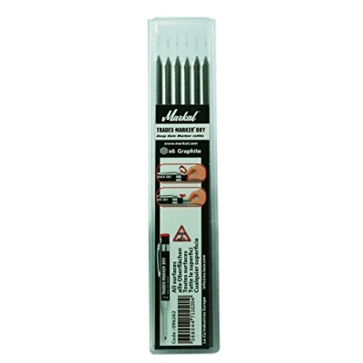 Afbeelding van Markal 96262 Trades Marker Dry Markeerstiften, set met 6 vullingen, grafiet