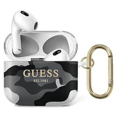 Afbeelding van Guess GUA3UCAMG hoes voor AirPods 3 zwart Camo Collection