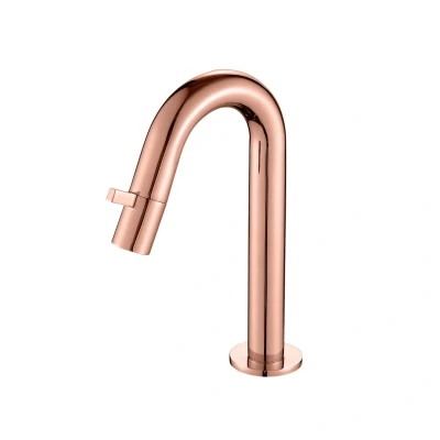 Afbeelding van Best Design Lyon toiletkraan Baldini rosé mat goud