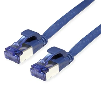 Afbeelding van VALUE FTP patchkabel, Cat.6A (Class EA), extra plat, blauw, 1,5 m
