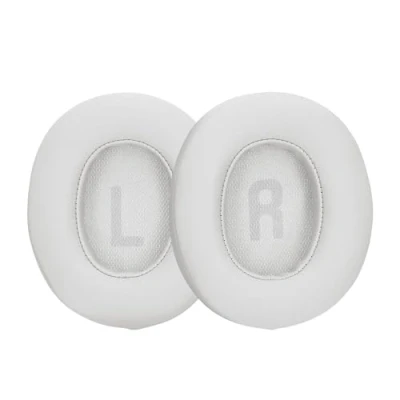 Afbeelding van kwmobile 2x oorkussens compatibel met JBL Tune T760NC / T750BTNC T710BT T700BT Earpads voor koptelefoon Kunstleer en schuim in wit