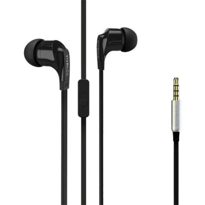 Afbeelding van Vivanco Talk 4 In Ear oordopjes Kabel Zwart Headset, Vouwbaar