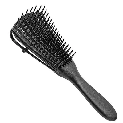 Afbeelding van Ontwarrende borstel voor natuurlijk haar ontklitter afro 3a tot 4c Kinky golvend krullend Coily gemakkelijk met natte droge conditioner verbetert de haartextuur schoon krullen kinderen en volwassenen